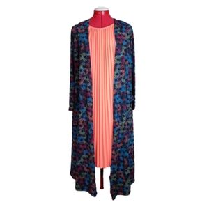Lularoe Sarah Duster Cardigan Sz S
